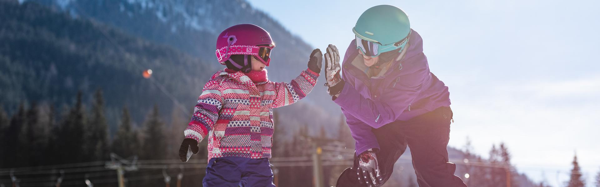 Children's ski course at the Köfelelift