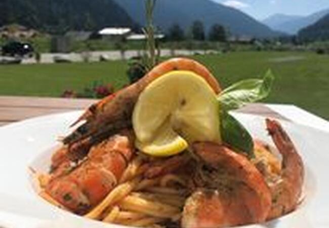 Spaghetti mit Alpengarnelen